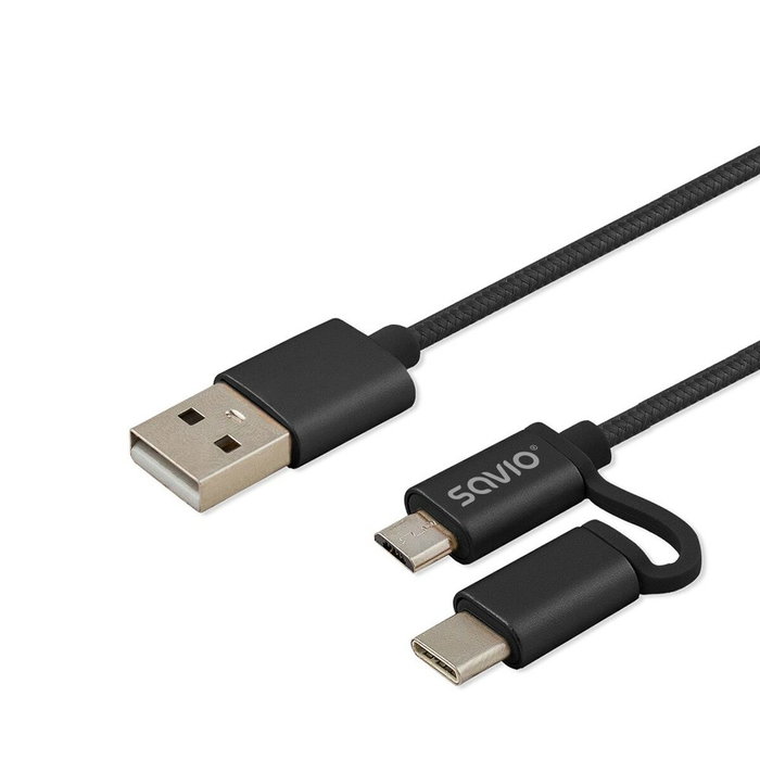 SAVIO Cable USB 2.0 de 1m Negro SAVIO Cable USB 2.0 de 1m Negro