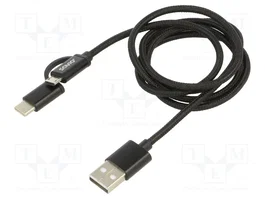 SAVIO Cable USB 2.0 de 1m Negro