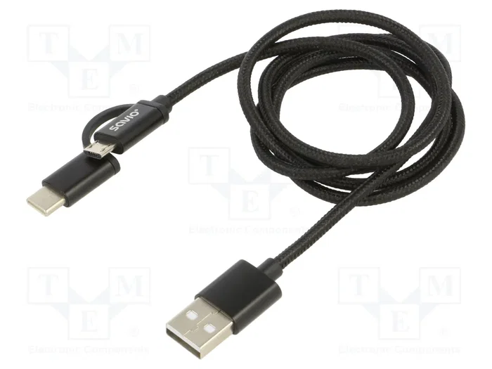 SAVIO Cable USB 2.0 de 1m Negro SAVIO Cable USB 2.0 de 1m Negro