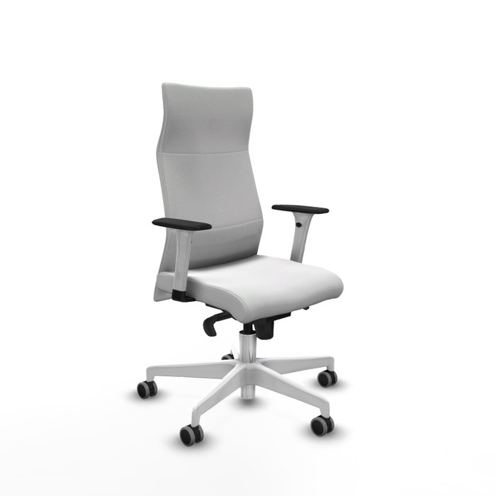 PIQUERAS Y CRESPO Sillón Albacete Blanco con Mecanismo Sincro y Brazos 1D PIQUERAS Y CRESPO Sillón Albacete Blanco con Mecanismo Sincro y Brazos 1D