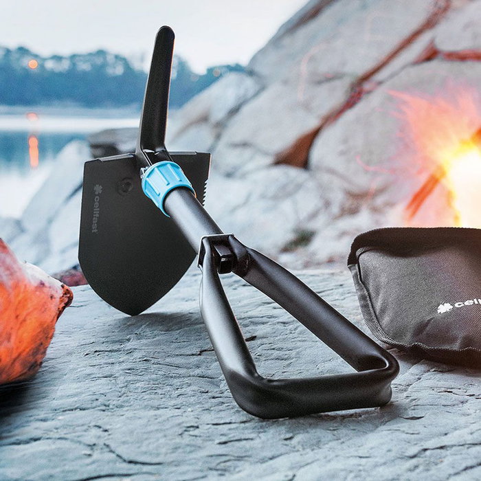 Cellfast Pala Plegable Multi Ideal Pro - Pala y Pico Plegable para Camping y Montañismo