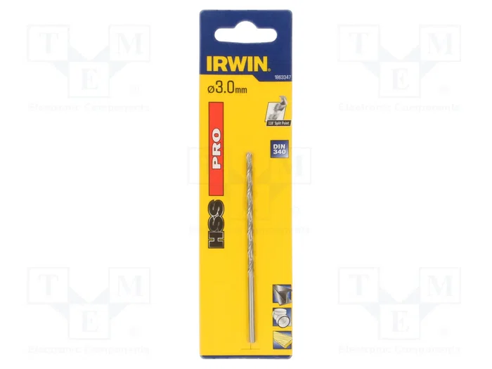 IRWIN Broca para metal HSS PRO 3 mm x 110 mm IRWIN Broca para metal HSS PRO 3 mm x 110 mm