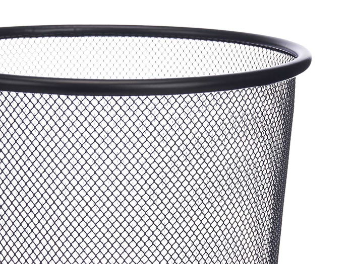 Pincello Papelera Rejilla Metal Negra 24 cm x 26.2 cm x 24 cm (Set de 12)