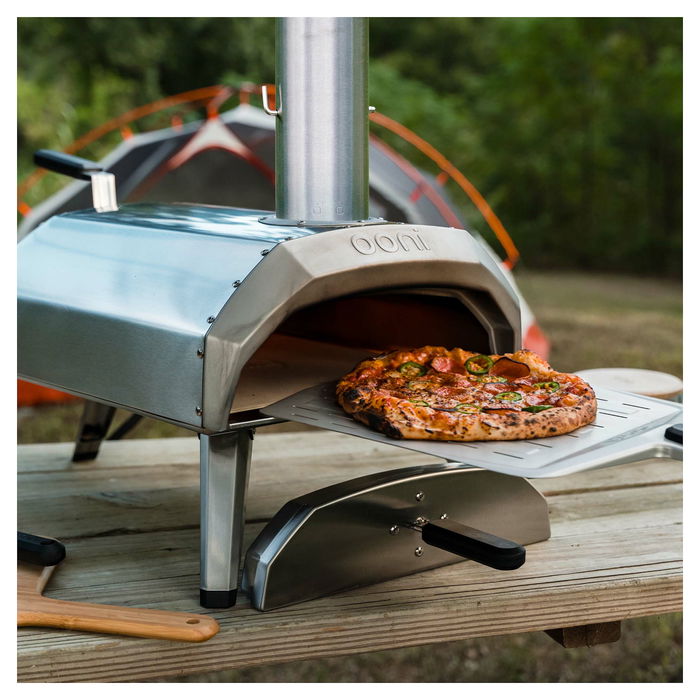 Ooni Karu 12 Horno de Pizza Exterior Portátil, 1 Pizza, Acero Inoxidable, 500°C