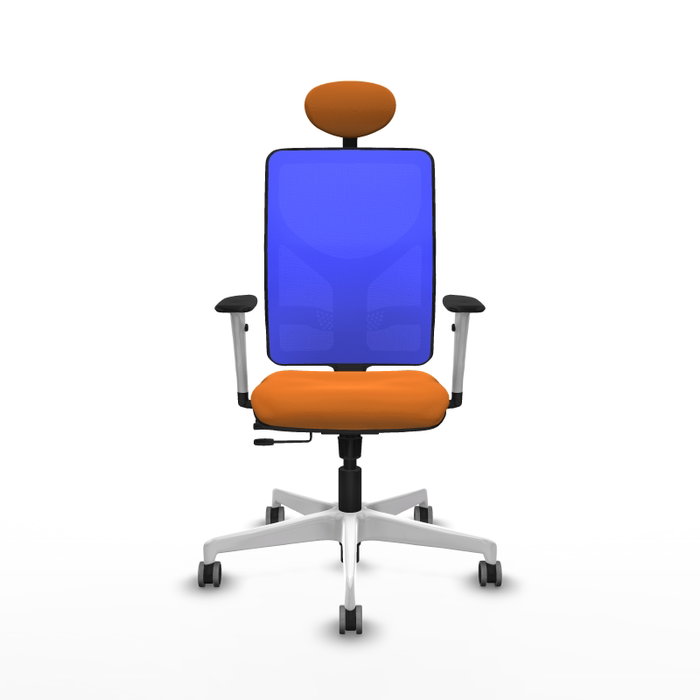 PIQUERAS Y CRESPO Silla de oficina Motilla Naranja y Azul PIQUERAS Y CRESPO Silla de oficina Motilla Naranja y Azul