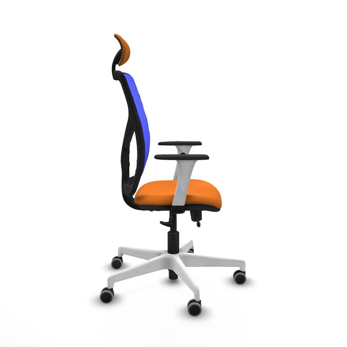 PIQUERAS Y CRESPO Silla de oficina Motilla Naranja y Azul PIQUERAS Y CRESPO Silla de oficina Motilla Naranja y Azul