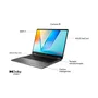 ASUS Vivobook Flip TP3407SA-QL064W Convertible 2en1 14" OLED, Intel Core Ultra 7 258V, 32GB RAM, 1TB SSD, Windows 11 Home, Gris - Teclado QWERTY Español