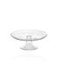 Hermia CAM0499 Plato para Servir Pasteles de Vidrio Transparente 28x28x13 cm