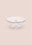 Hermia CAM0499 Plato para Servir Pasteles de Vidrio Transparente 28x28x13 cm