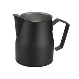 Barista - Jarra Barista de acero inoxidable, negro, 0.75 litros / 75 cl, para barista, colección Orfebrería