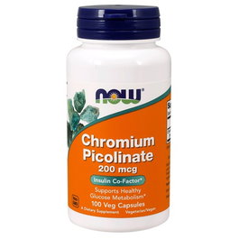NOW Cromo Picolinato 100 cápsulas 200 mg
