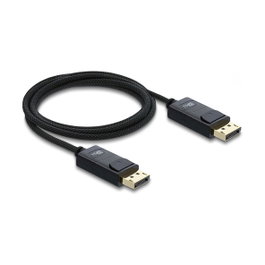 DeLOCK Cable DisplayPort 2.1 Coaxial 16K 2 m Negro