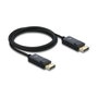 DeLOCK Cable DisplayPort 2.1 Coaxial 16K 2 m Negro