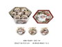 DKD Home Decor Set de 14 Piezas de Decoración Papá Noel Beige, Rojo y Blanco