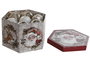 DKD Home Decor Bola Decoración Navidad Tradicional Beige Rojo Papa Noel Set 14 Piezas 25x25x16 cm