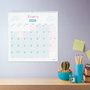 Finocam Calendario 2026 Pared Trendy Chic Escritura 300x300mm Turquesa 787005826