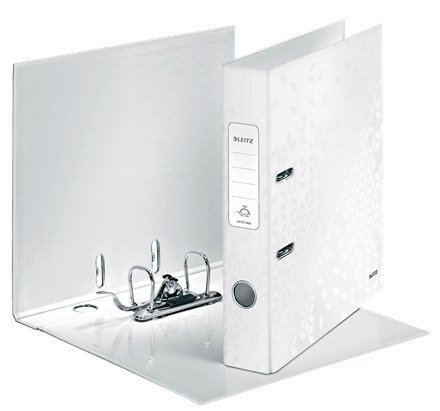 Leitz WOW Archivador de palanca de cartón forrado DIN A4 50 mm Blanco