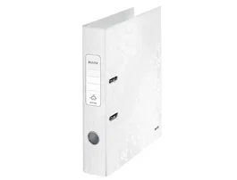 Leitz Archivador de palanca WOW Cartón forrado Tamaño DIN A4 50 mm Blanco