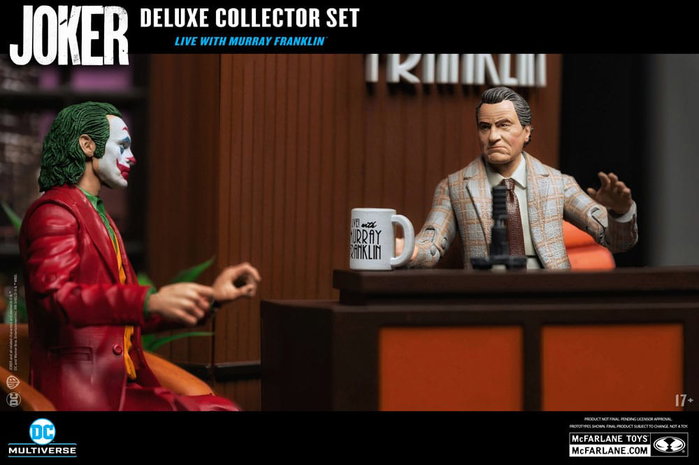 Joker DC Multiverse (Joker Movie) Figura Deluxe Colllector The Joker (Live with Murray Franklin) Limited Edition 18 cm Joker DC Multiverse (Joker Movie) Figura Deluxe Colllector The Joker (Live with Murray Franklin) Limited Edition 18 cm
