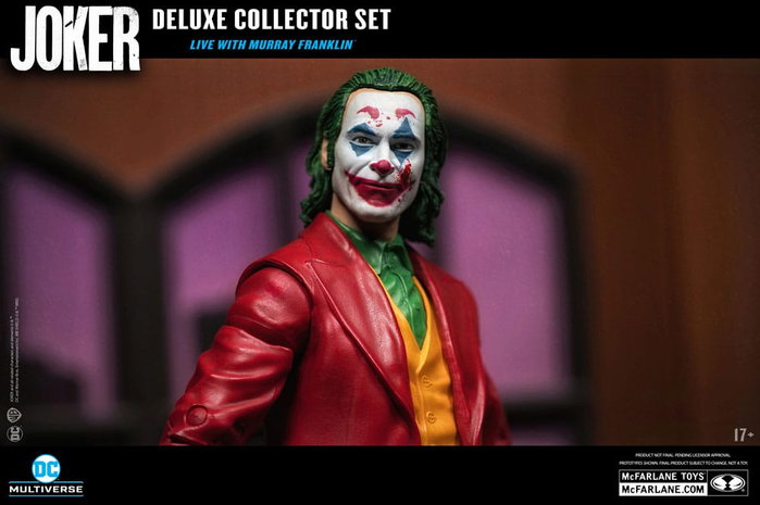 Joker DC Multiverse (Joker Movie) Figura Deluxe Colllector The Joker (Live with Murray Franklin) Limited Edition 18 cm Joker DC Multiverse (Joker Movie) Figura Deluxe Colllector The Joker (Live with Murray Franklin) Limited Edition 18 cm