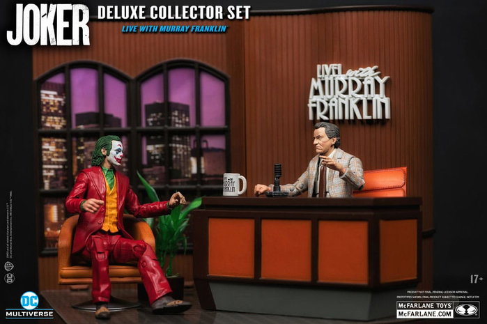 Joker DC Multiverse (Joker Movie) Figura Deluxe Colllector The Joker (Live with Murray Franklin) Limited Edition 18 cm Joker DC Multiverse (Joker Movie) Figura Deluxe Colllector The Joker (Live with Murray Franklin) Limited Edition 18 cm