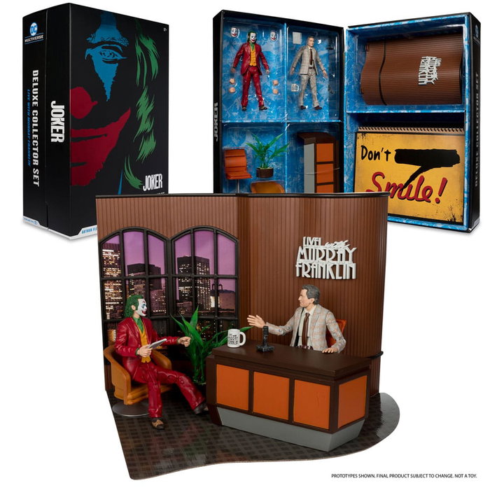 Joker DC Multiverse (Joker Movie) Figura Deluxe Colllector The Joker (Live with Murray Franklin) Limited Edition 18 cm Joker DC Multiverse (Joker Movie) Figura Deluxe Colllector The Joker (Live with Murray Franklin) Limited Edition 18 cm