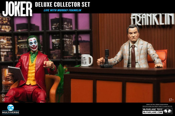 Joker DC Multiverse (Joker Movie) Figura Deluxe Colllector The Joker (Live with Murray Franklin) Limited Edition 18 cm Joker DC Multiverse (Joker Movie) Figura Deluxe Colllector The Joker (Live with Murray Franklin) Limited Edition 18 cm