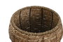 DKD Home Decor Set de 3 Maceteros de Fibra y Metal en Color Natural