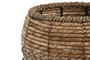 DKD Home Decor Set de 3 Maceteros de Fibra y Metal en Color Natural