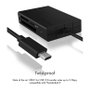 ICY BOX IB-CR401-C3 Lector de tarjetas USB Type-C SD/microSD/CF