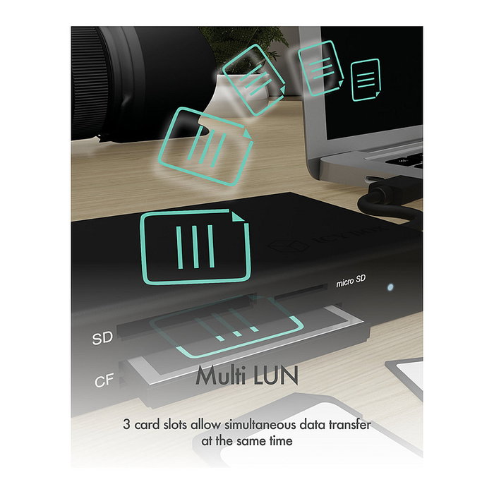 ICY BOX IB-CR401-C3 Lector de tarjetas USB Type-C SD/microSD/CF ICY BOX IB-CR401-C3 Lector de tarjetas USB Type-C SD/microSD/CF
