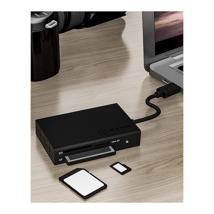ICY BOX IB-CR401-C3 Lector de tarjetas USB Type-C SD/microSD/CF ICY BOX IB-CR401-C3 Lector de tarjetas USB Type-C SD/microSD/CF