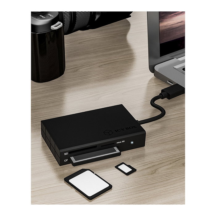 ICY BOX IB-CR401-C3 Multi Card Reader USB Type-C Negro