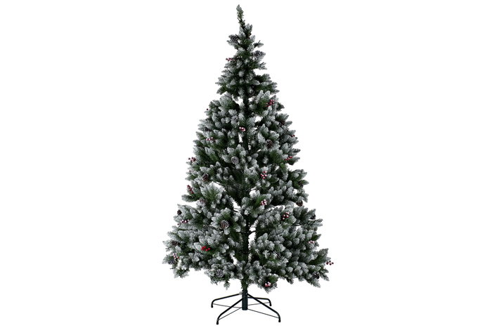 DKD Home Decor Árbol de Navidad Alpina Glazed Nevado Verde Blanco 125 x 125 x 210 cm DKD Home Decor Árbol de Navidad Alpina Glazed Nevado Verde Blanco 125 x 125 x 210 cm