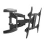 HAGOR BrackIT Soporte de TV de pantalla plana negro para pantallas de 32 a 55 pulgadas (76-139 cm), máximo 40 kg, ajuste de inclinación y giro, VESA 600x400 mm