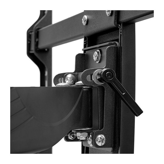HAGOR BrackIT Soporte de TV de pantalla plana negro para pantallas de 32 a 55 pulgadas (76-139 cm), máximo 40 kg, ajuste de inclinación y giro, VESA 600x400 mm