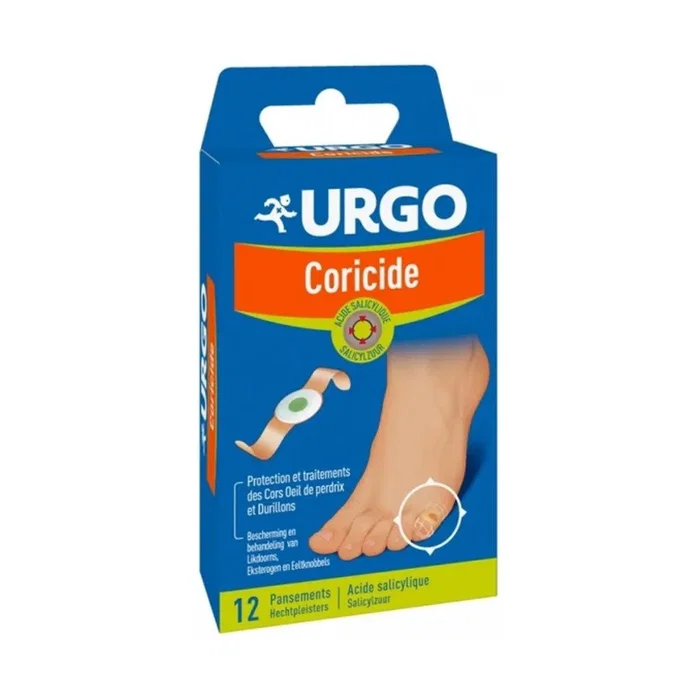Urgo Coricide Anti-Calluses Parche de tratamiento local para el pie, 12 pzs