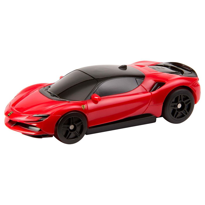 Hot Wheels Radio Control Ferrari SF90 Stradale Assetto Fiorano 1:64 JGD09 - Coche Teledirigido con Mando 2.4GHz para Carreras y Acrobacias