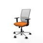 PIQUERAS Y CRESPO Silla de oficina Haches Naranja y Blanco