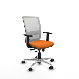 PIQUERAS Y CRESPO Silla de oficina Haches Naranja y Blanco