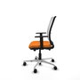 PIQUERAS Y CRESPO Silla de oficina Haches Naranja y Blanco