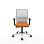 PIQUERAS Y CRESPO Silla de oficina Haches Naranja y Blanco