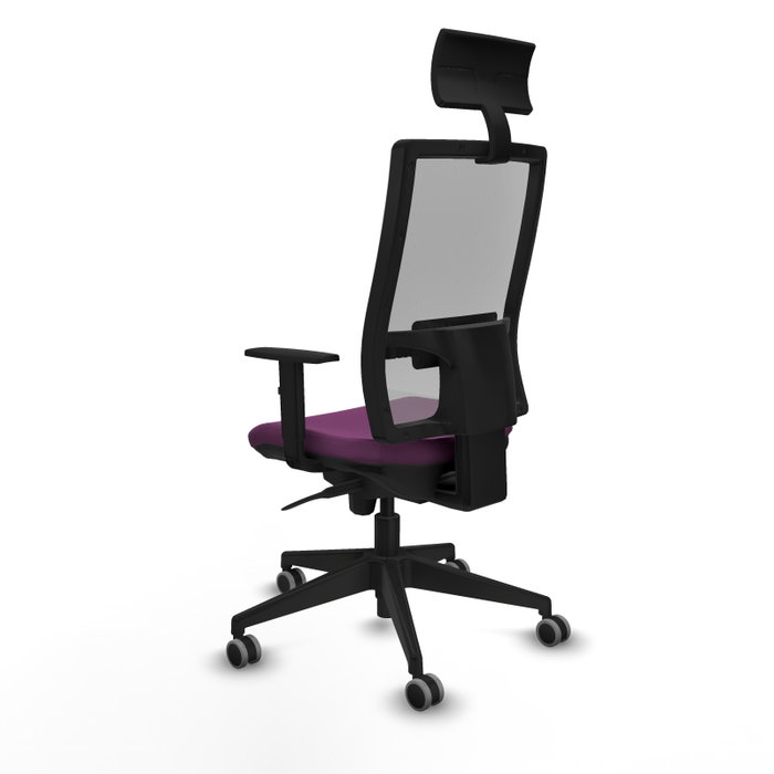 PIQUERAS Y CRESPO Silla de oficina Horna con mecanismo Sincro, Morado y Gris PIQUERAS Y CRESPO Silla de oficina Horna con mecanismo Sincro, Morado y Gris