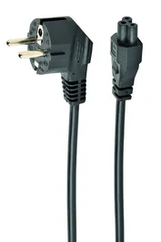 Gembird Cable de Alimentación CEE 7/7 a C5, 0,5 m, Negro