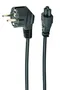 Gembird Cable de Alimentación CEE 7/7 a C5, 0,5 m, Negro
