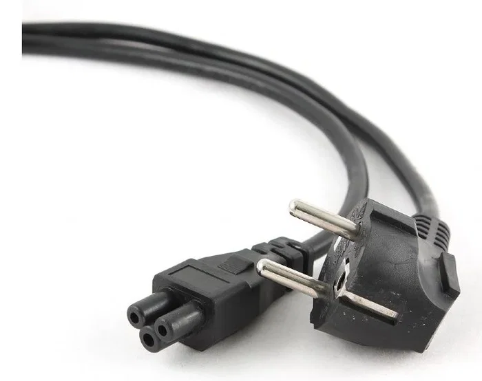 Gembird Cable de Alimentación CEE 7/7 a C5, 0,5 m, Negro