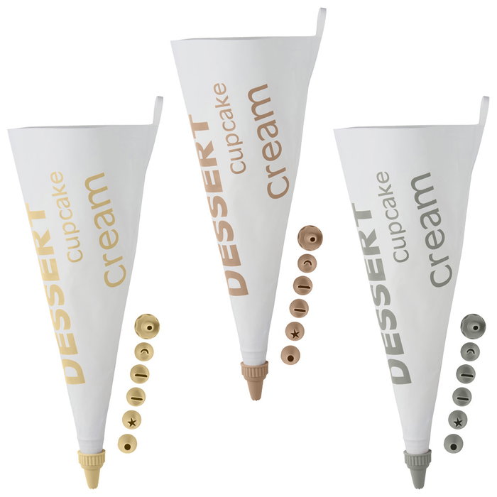 Day Manga Pastelera Con 7 Boquillas y Conectores de EVA y Plástico PP, Colores Surtidos 20x35 cm