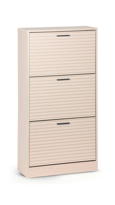 Inde Mueble Zapatero con 3 Niveles, Organizador de Calzado, Estructura Slat Moblekit Inde Mueble Zapatero con 3 Niveles, Organizador de Calzado, Estructura Slat Moblekit