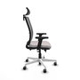 PIQUERAS Y CRESPO Silla de oficina Haches Blanco/Gris