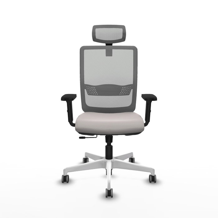 PIQUERAS Y CRESPO Silla de oficina Haches Blanco/Gris PIQUERAS Y CRESPO Silla de oficina Haches Blanco/Gris